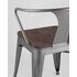 Купить Стул-кресло Tolix Arm Dark Wood серый, Цвет: стальной, фото 7