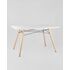 Купить Обеденная группа стол DSW Rectangle, 4 белых стула DAW, Цвет: белый-2, фото 2