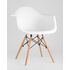Купить Обеденная группа стол DSW Rectangle, 4 белых стула DAW, Цвет: белый-2, фото 4