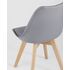 Купить Обеденная группа стол Oslo Round WT, 4 стула FRANKFURT серый, Цвет: серый, фото 9