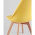 Купить Обеденная группа стол Oslo Round WT, 4 стула FRANKFURT желтый, Цвет: желтый, фото 9