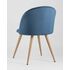 Купить Обеденная группа стол Vector, стулья Лион велюр голубые, Цвет: голубой, фото 8