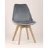Купить Обеденная группа стол Стокгольм 160-220*90, 6 стульев Frankfurt велюр серые, Цвет: серый, фото 4