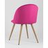 Купить Обеденная группа стол Стокгольм 120-160*80, 4 стула Лион велюр розовый, Цвет: розовый, фото 8
