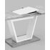 Купить Стол обеденный Vector раскладной 120-160*80 бетон/белый, Варианты цвета: серый, Варианты размера: , фото 5