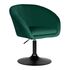 Купить Кресло дизайнерское DOBRIN EDISON BLACK (зеленый велюр (1922-9)) велюр зеленый/черный