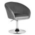 Купить Кресло дизайнерское DOBRIN EDISON (серый велюр (1922-19)) велюр серый/хром