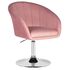 Купить Кресло дизайнерское DOBRIN EDISON (розовый велюр (1922-16)) велюр розовый/хром