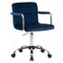 Купить Офисное кресло для персонала DOBRIN TERRY (синий велюр (MJ9-117)) синий/хром