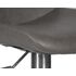 Купить Стул барный DOBRIN ALDO (серый PU YP4, основание из нержавеющей стали) экокожа серый/хром, фото 11