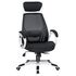 Купить Офисное кресло для руководителей DOBRIN STEVEN WHITE (белый пластик, чёрная ткань) черный/черный