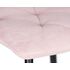 Купить Стул обеденный DOBRIN CHILLY ROMBO (Розовый Simple 03, основание черное) велюр розовый/черный, фото 7