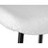 Купить Стул обеденный DOBRIN MILO (черные ножки, белый букле (UF992-01)) ткань белый/черный, фото 7