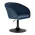 Купить Кресло дизайнерское DOBRIN EDISON BLACK (синий велюр (1922-20)) велюр синий/черный, фото 2