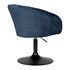 Купить Кресло дизайнерское DOBRIN EDISON BLACK (синий велюр (1922-20)) велюр синий/черный, фото 4