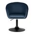Купить Кресло дизайнерское DOBRIN EDISON BLACK (синий велюр (1922-20)) велюр синий/черный, фото 6