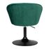 Купить Кресло дизайнерское DOBRIN EDISON BLACK (зеленый велюр (1922-9)) велюр зеленый/черный, фото 5