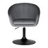 Купить Кресло дизайнерское DOBRIN EDISON BLACK (серый велюр (1922-19)) велюр серый/черный, фото 6