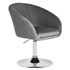 Купить Кресло дизайнерское DOBRIN EDISON (серый велюр (1922-19)) велюр серый/хром, фото 2