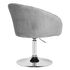 Купить Кресло дизайнерское DOBRIN EDISON (серый велюр (1922-19)) велюр серый/хром, фото 4