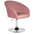 Купить Кресло дизайнерское DOBRIN EDISON (розовый велюр (1922-16)) велюр розовый/хром, фото 2