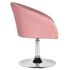Купить Кресло дизайнерское DOBRIN EDISON (розовый велюр (1922-16)) велюр розовый/хром, фото 3