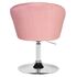 Купить Кресло дизайнерское DOBRIN EDISON (розовый велюр (1922-16)) велюр розовый/хром, фото 5
