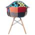 Купить Стул обеденный DOBRIN DAW PATCHWORK (цвет сиденья мозаика) ткань цветная/натуральный, фото 5