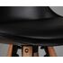 Купить Стул полубарный DOBRIN RONNI (ножки светлый бук, черный (B-03)) экокожа черный/натуральный, фото 8