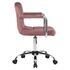 Купить Офисное кресло для персонала DOBRIN TERRY (пудрово-розовый велюр (MJ9-32)) розовый/хром, фото 3