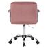Купить Офисное кресло для персонала DOBRIN TERRY (пудрово-розовый велюр (MJ9-32)) розовый/хром, фото 5
