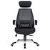 Купить Офисное кресло для руководителей DOBRIN STEVEN WHITE (белый пластик, чёрная ткань) черный/черный, фото 6