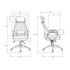 Купить Офисное кресло для руководителей DOBRIN STEVEN WHITE (белый пластик, чёрная ткань) черный/черный, фото 12