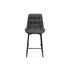Купить Барный стул Алст К крутящийся темно-серый / черный, Цвет: серый