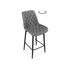 Купить Барный стул Баодин К Б/К крутящийся темно-серый / черный, Цвет: серый, фото 8