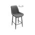 Купить Барный стул Седа К крутящийся темно-серый / черный, Цвет: латте, фото 8