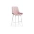 Купить Барный стул Седа велюр розовый / белый, Цвет: розовый