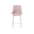 Купить Барный стул Седа велюр розовый / белый, Цвет: розовый, фото 2