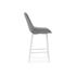 Купить Барный стул Седа велюр светло-серый / белый, Цвет: серый, фото 3