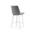 Купить Барный стул Седа велюр светло-серый / белый, Цвет: серый, фото 4