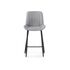 Купить Барный стул Седа велюр светло-серый / черный, Цвет: серый-1, фото 2