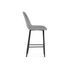 Купить Барный стул Седа велюр светло-серый / черный, Цвет: серый-1, фото 3