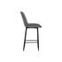 Купить Барный стул Седа велюр темно-серый  / черный, Цвет: серый, фото 3