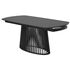 Купить Стол DESIO 180 PURE BLACK SOLID CERAMIC Черный мрамор матовый, керамика/Черный каркас, Варианты цвета: черный мрамор, Варианты размера: 