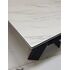 Купить Стол ORISTANO 200 MARBLES KL-99 Белый мрамор матовый, итальянская керамика/ черный каркас, Варианты цвета: белый мрамор, Варианты размера: , фото 4