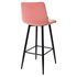 Купить Барный стул DERRY G108-17 живой коралл, велюр Велюр Коралл/Чёрный, Цвет: розовый, фото 6