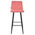 Купить Барный стул DERRY G108-17 живой коралл, велюр Велюр Коралл/Чёрный, Цвет: розовый, фото 7