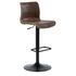 Купить Барный стул NEVADA Vintage Mocha C-131 винтажный мокко Экокожа Коричневый/Чёрный, Цвет: коричневый
