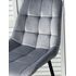 Купить Полубарный стул ХОФМАН, цвет H-14 Серый, велюр черный каркас Велюр Серый/Чёрный, Цвет: серый, фото 2