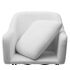 Купить Кресло SHEEP NINI-01 Белый, teddy, черный каркас , Цвет: молочный, фото 3